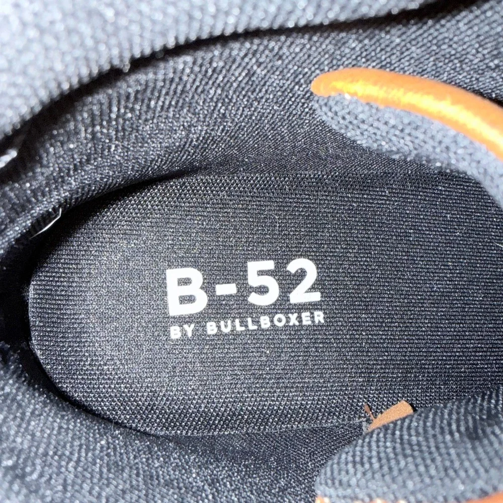 B-52 by Bullboxer Mens Cognac Brown Moc Toe Lace Up Side Zip Boots Size 11 NEW‎